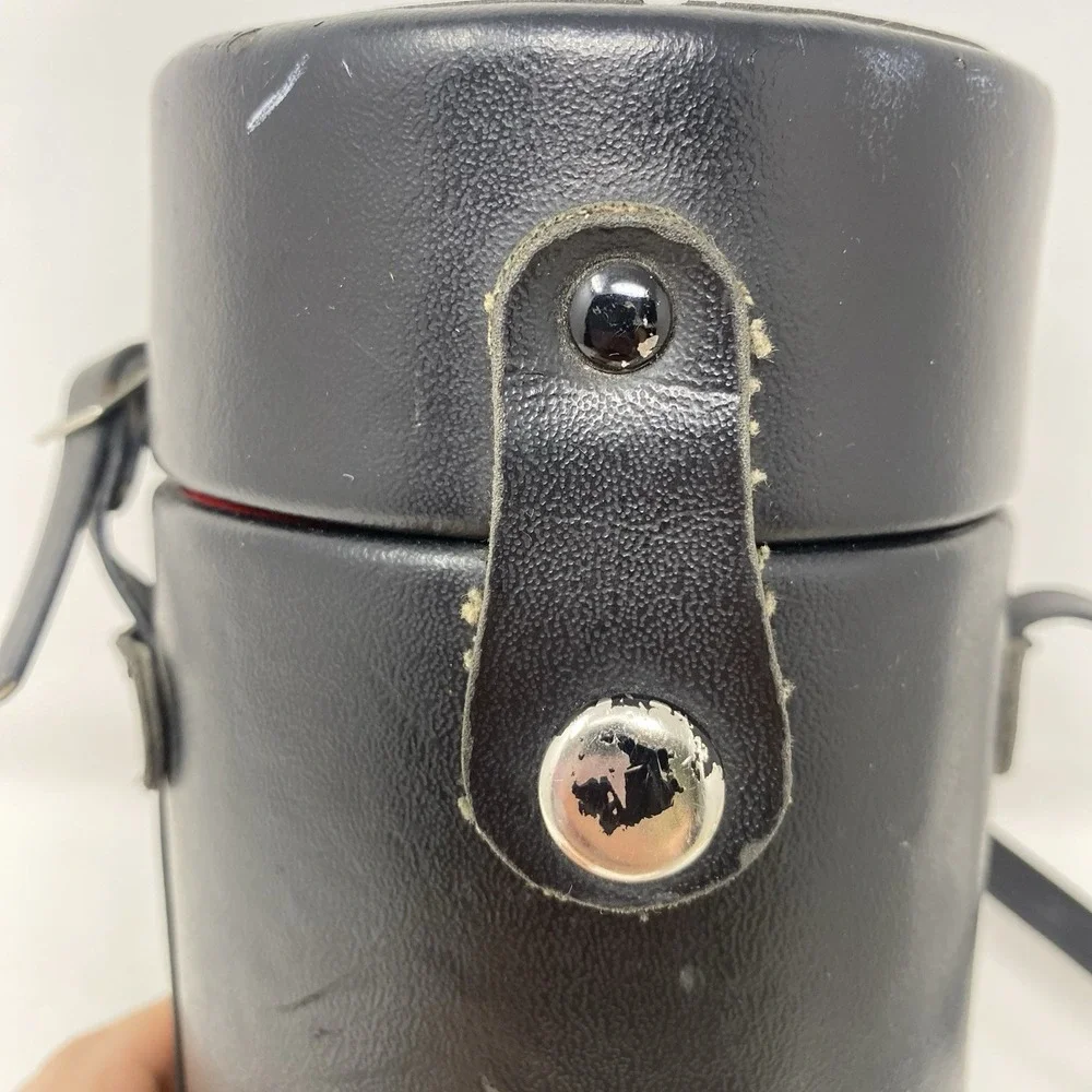 Vtg‎ Star-D Lens Leather Storage Protective Case and Hood 3.75